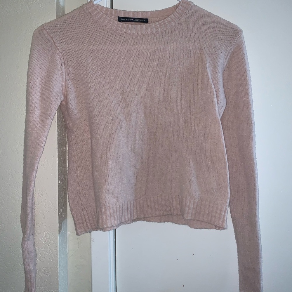 brandy melville pink sweater